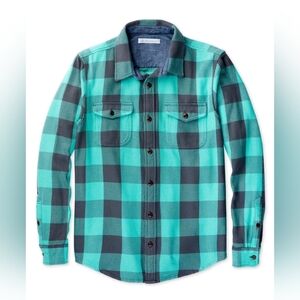 Outerknown Blanket Shirt - Coral Mav Plaid